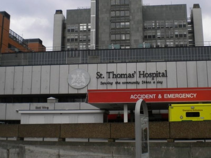 A picture of the A&E Department at St Thomas' Hospital, London.