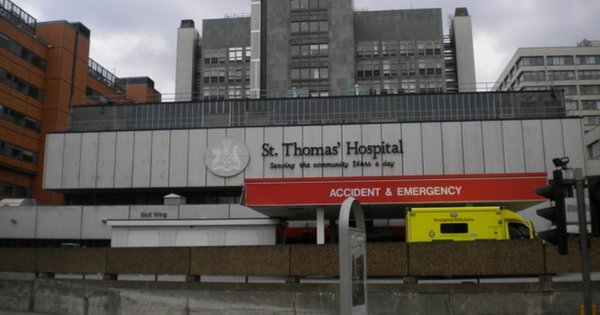 A picture of the A&E Department at St Thomas' Hospital, London.