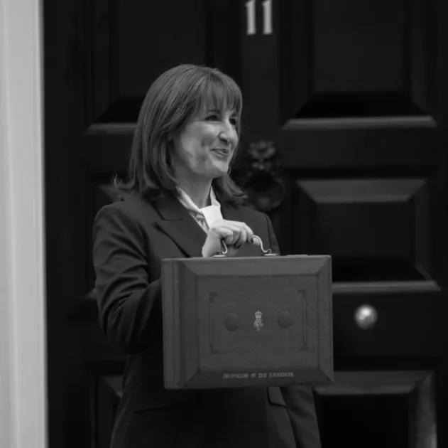 An image of Rachel Reeves on Budget day