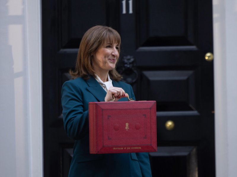 An image of Rachel Reeves on Budget day