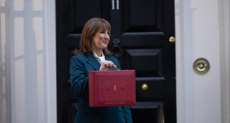 An image of Rachel Reeves on Budget day