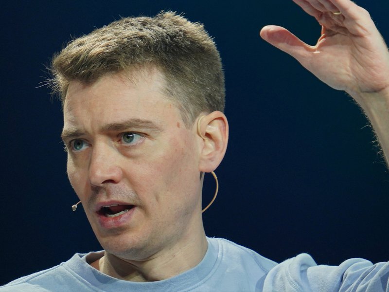 CEO and founder of Multiverse, Euan Blair, takes part in the conference "Future of work and economic growth", at the MWC (Mobile World Congress), the world's biggest mobile fair, in Barcelona on March 5, 2025.