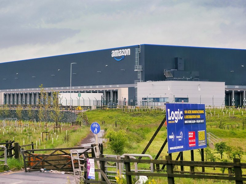 An Amazon warehouse