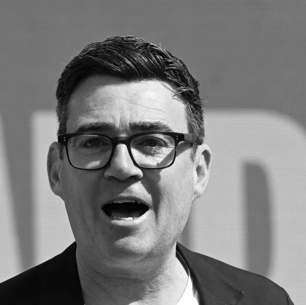 Greater Manchester mayor Andy Burnham speaking during a campaign event in Makerfield.