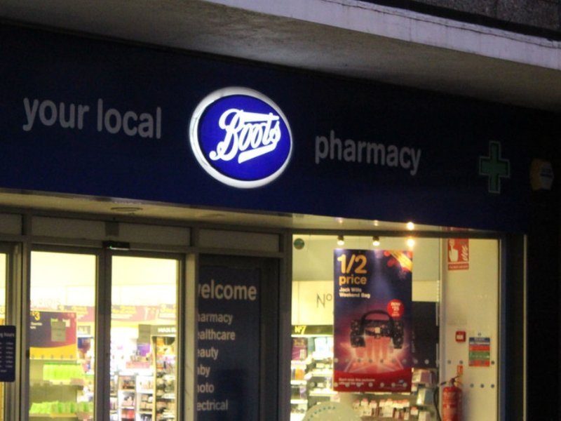 A Boots pharmacy in Stranraer in Scotland