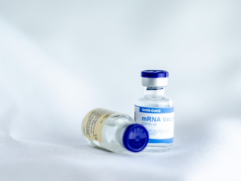 Vials of Covid vaccine
