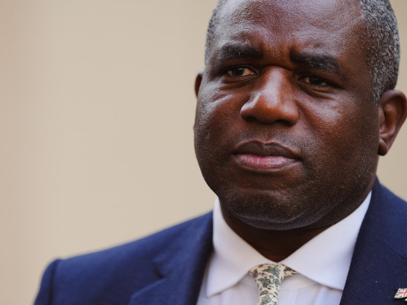 David Lammy MP when he was foreign secretary in 2024.
