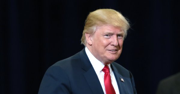 Donald Trump at a rally in 2016.