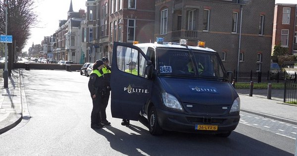 Dutch riot control team car at the 2014 Nuclear Security Summit at The Hague.