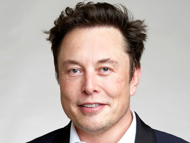 Portrait of Elon Musk on the Royal Society admissions day in London, July 2018