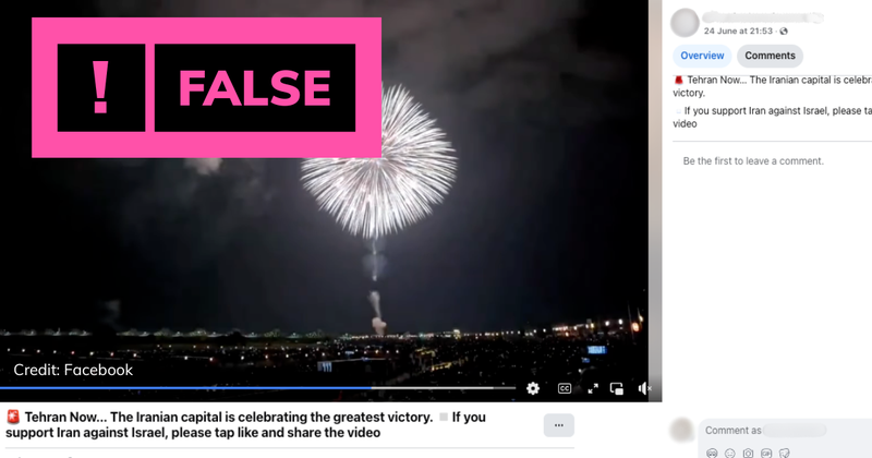 Debunk image fireworks