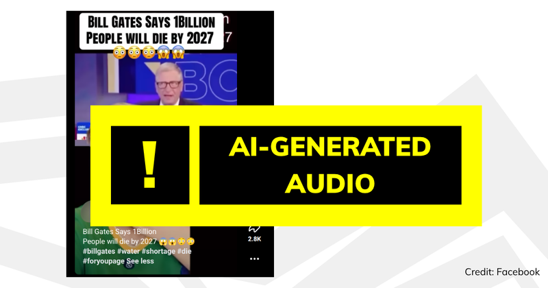 AI generated audio debunk image