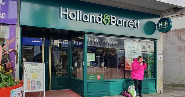 A Holland & Barrett shop in St Austell, Cornwall