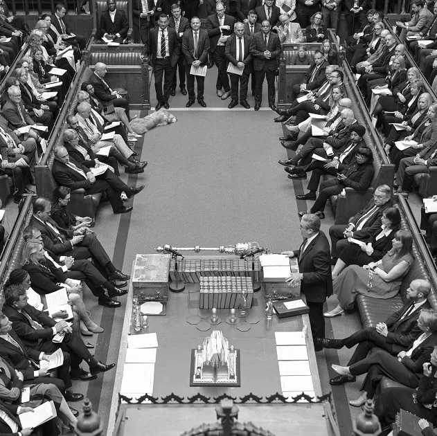 The House of Commons during Prime Minister's Questions
