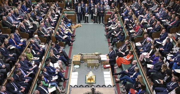 The House of Commons during Prime Minister's Questions