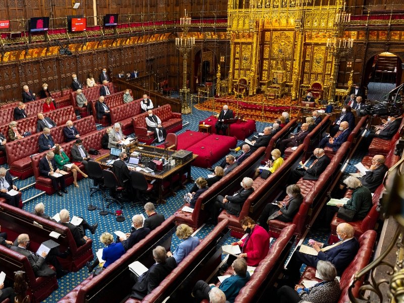 The House of Lords chamber during a debate