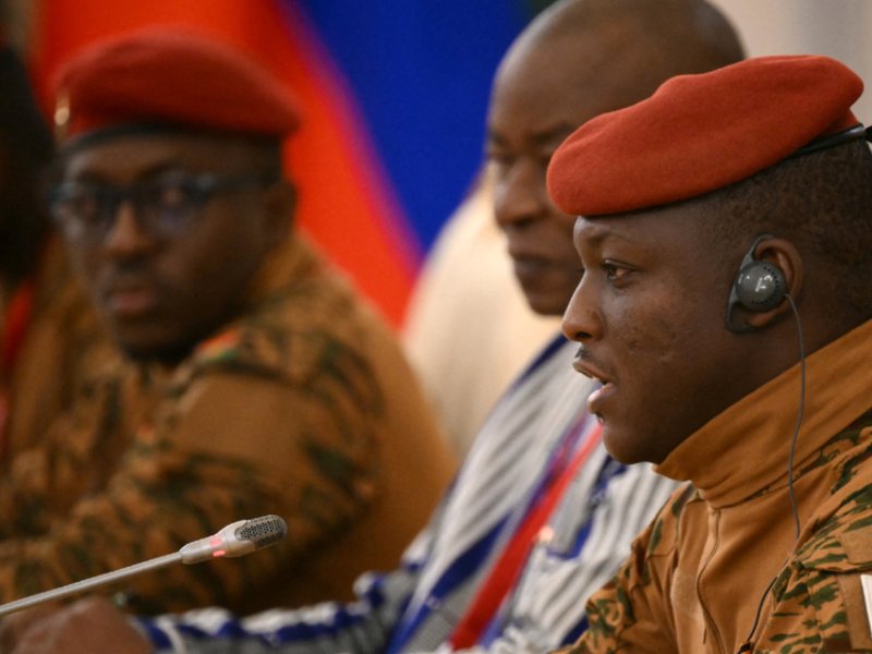Burkina Faso’s military leader Captain Ibrahim Traoré.
