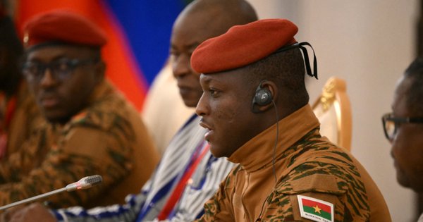 Burkina Faso’s military leader Captain Ibrahim Traoré.