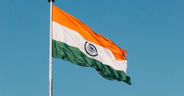 The Indian national flag.