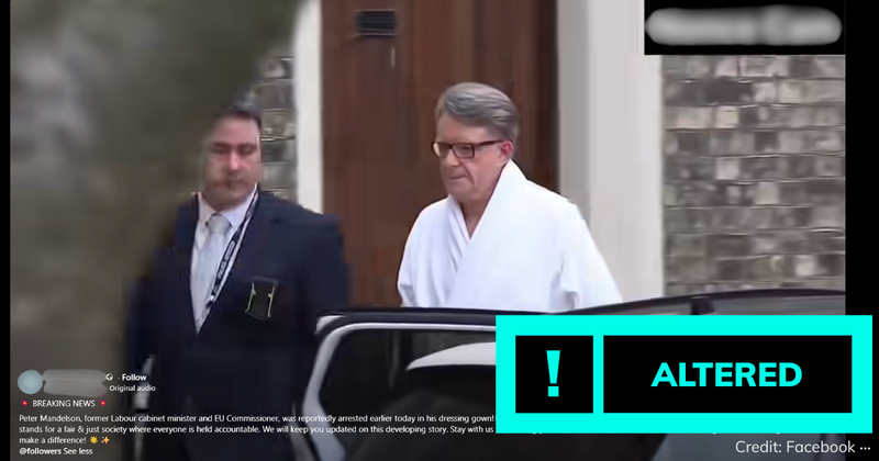 A screenshot of the video with text overlaid saying 'altered'