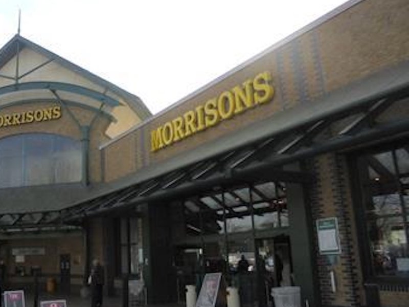 The exterior of a Morrisons store