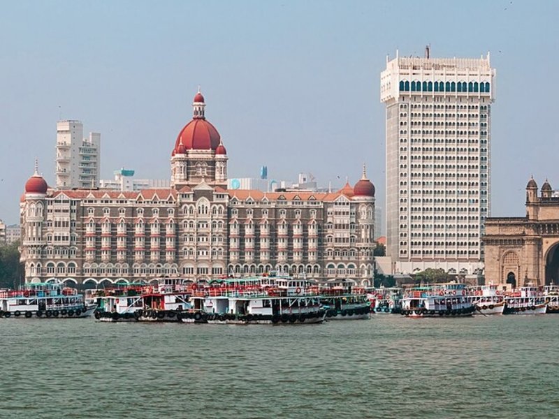 The Gateway of India and the Taj Mahal Palace Hotel in Mumbai