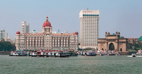 The Gateway of India and the Taj Mahal Palace Hotel in Mumbai