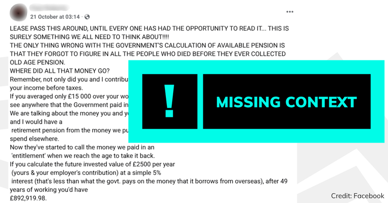 Debunk of FB pensions repeat