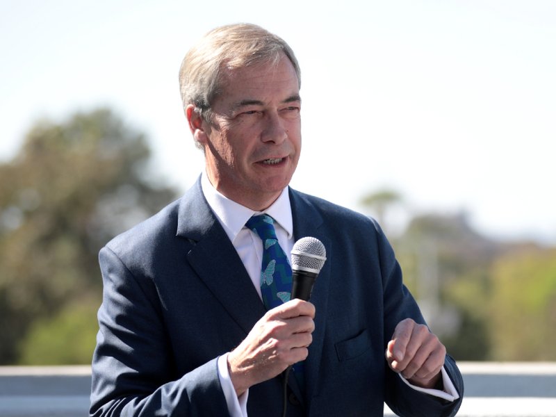 Nigel Farage pictured in 2020.