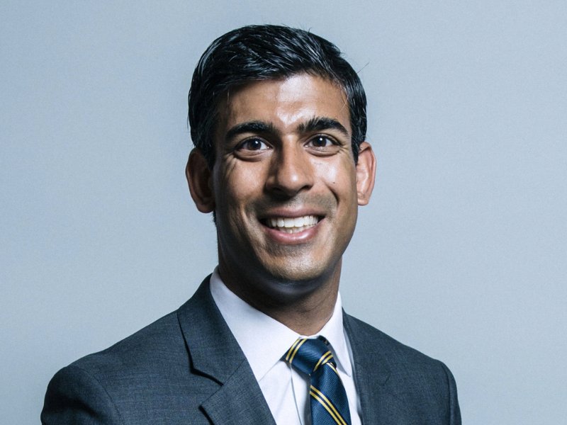 Official portrait of Rishi Sunak
