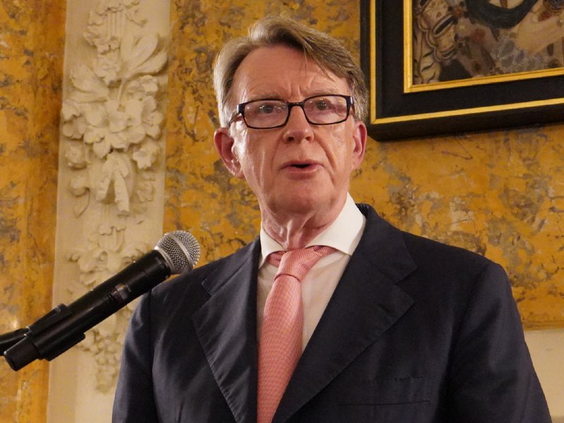 Lord Peter Mandelson as US ambassador in 2025