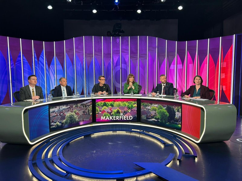 The BBC Question Time panel in Makerfield on 4 June 2026.