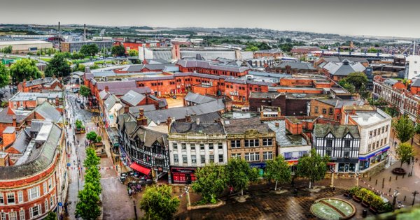 A bird’s eye view of Rotherham town centre