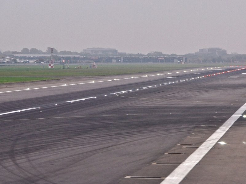 A runway at London Heathrow Airport