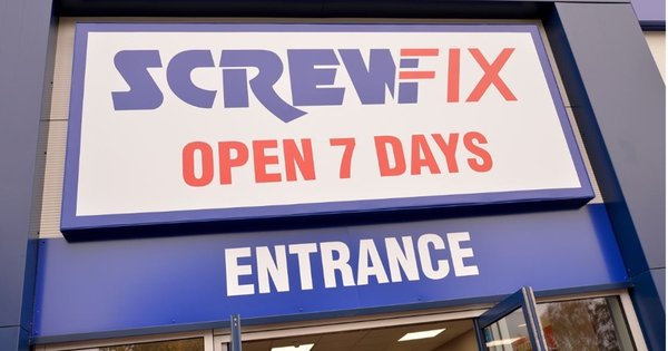 The front of an Screwfix store