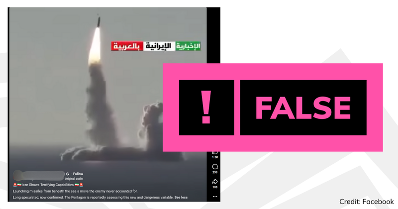 Debunk image Iran missile