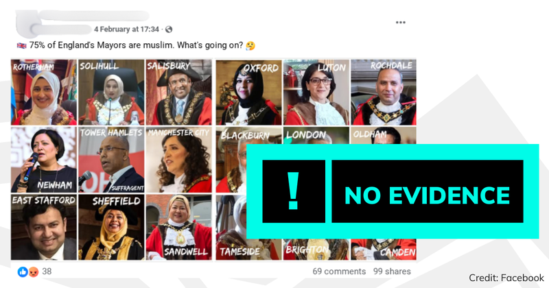 Debunk image Muslim mayors