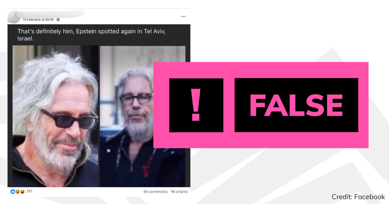 Debunk image Epstein in Israel II