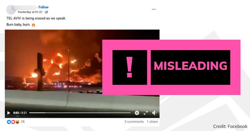 Debunk image Saudi Arabia fire