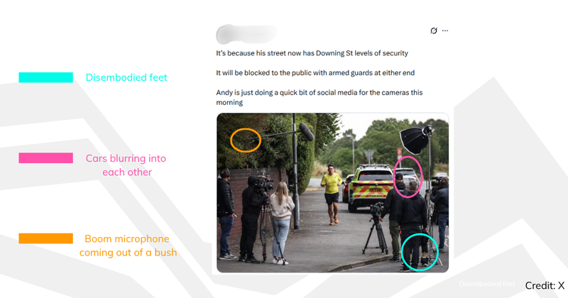 Image highlighting AI errors