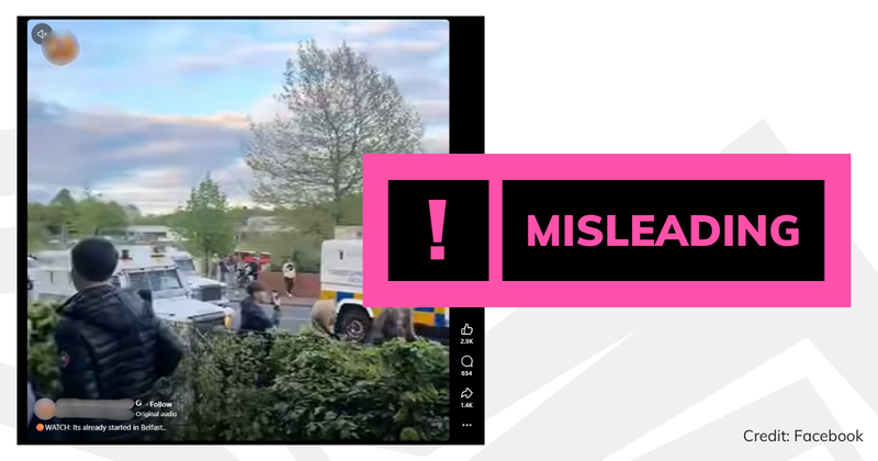 A screenshot of the video with overlaid text saying 'misleading'.