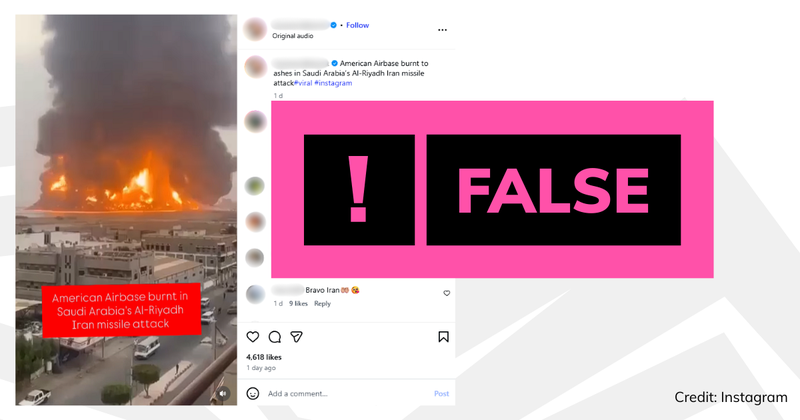 A screenshot of the video with text overlaid saying 'false'