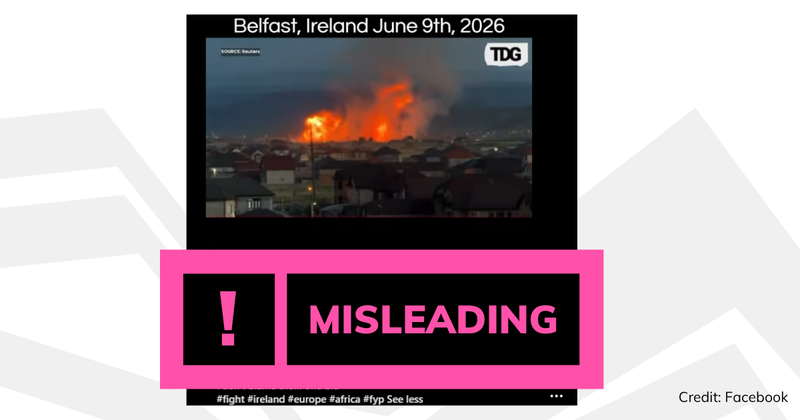 A screenshot of the video with overlaid text saying 'misleading'.