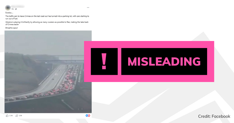A screenshot of the post with overlaid text saying 'misleading'.