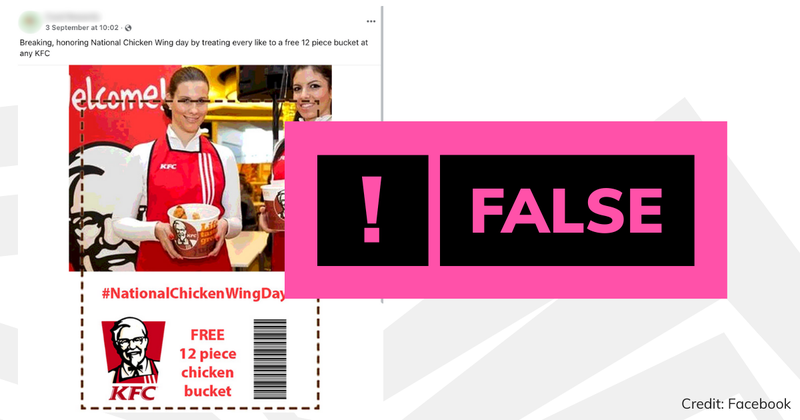 False label on a Facebook post