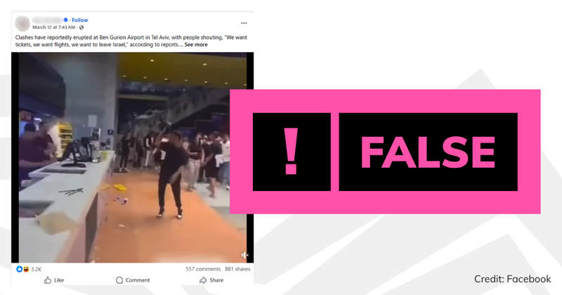 A screenshot of the video with text overlaid saying 'false'