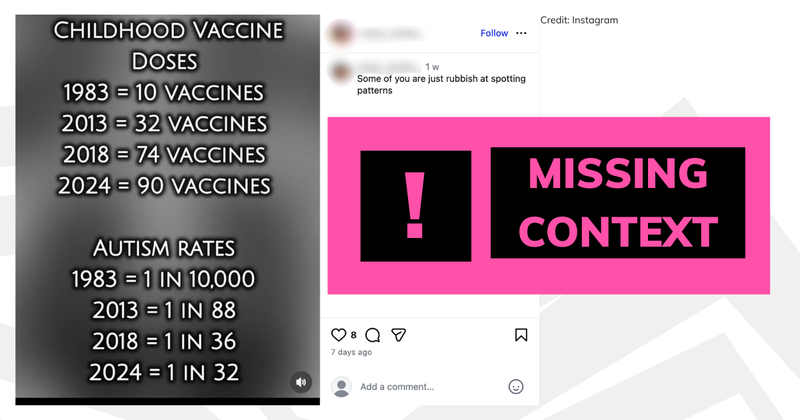 annotated screenshot of vaccine doses post