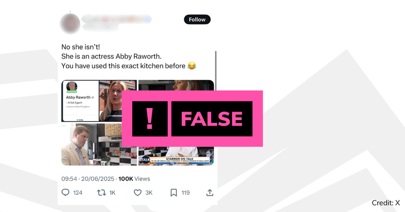 Debunk image - Starmer kitchen staged video