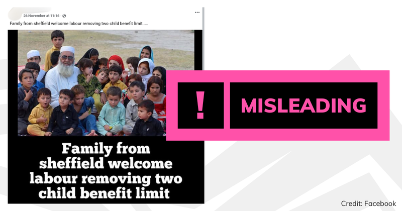 Debunk image Sheffield family