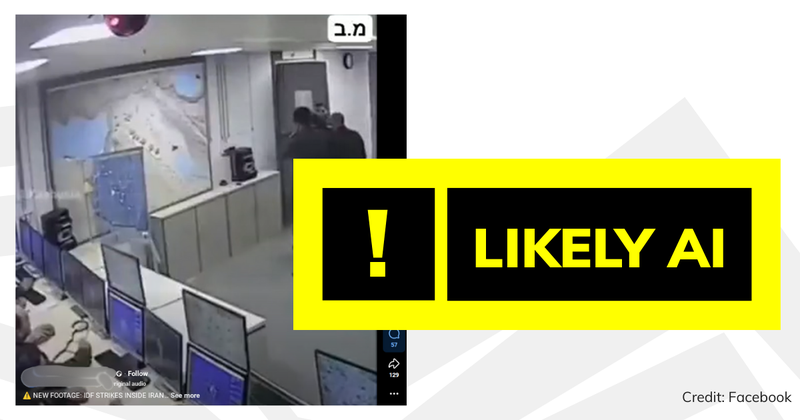 Debunk image AI Iran compilation videos